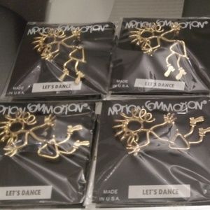 MOTION COMMOTION LETS DANCE BROOCHES & EARRINGS